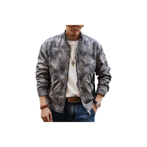 GELANLU Осенняя куртка свободный крой унисекс