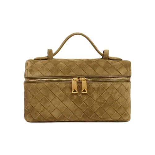 Bottega Veneta Intrecciato Кожа Сумка Стандартная Женская Зеленая