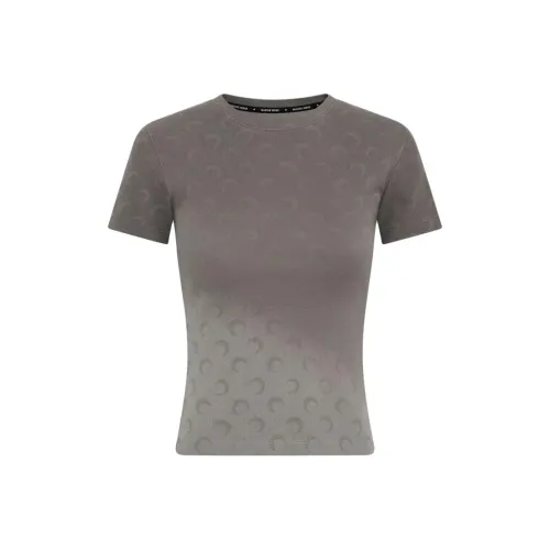 Marine Serre Серый Женские T-рубашки