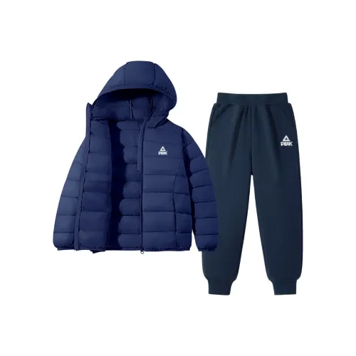 PEAK Темно-синий PK Чисто белый Этикетка K Темно-синий PK Этикетка Белый Силикон K Kids Повседневная спортивная одежда