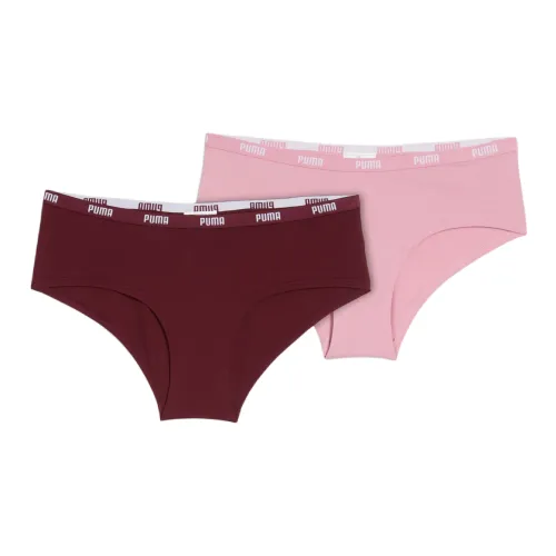 PUMA Алый Розовый 2 шт Женские Трусики-бикини