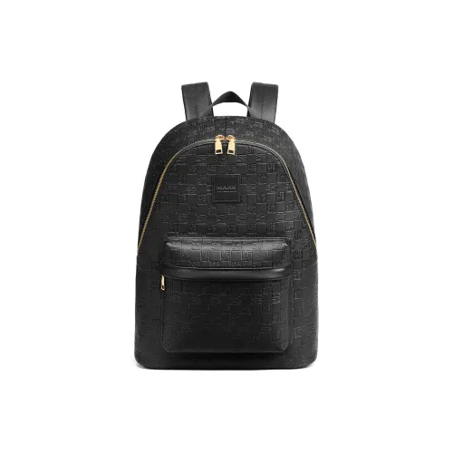 FAIRWHALE Рюкзак из синтетической кожи стандартный унисекс синий черный