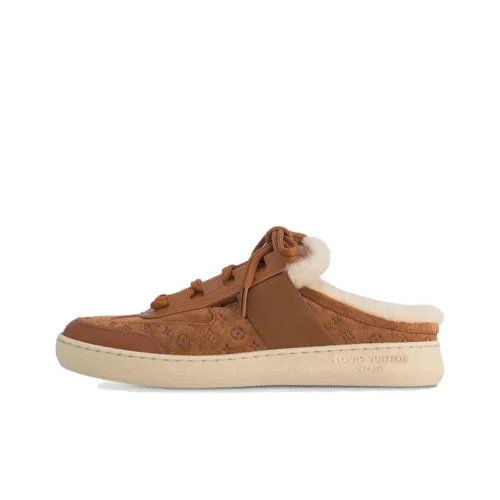 LOUIS VUITTON Lous Нет Особенный Эффект Домашние тапочки Женские Коричневый