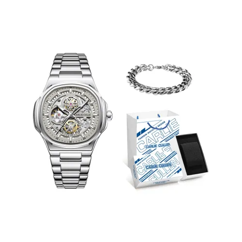 CARLIECULLEN Windchill Collection Автоматический Механический Механизм Нержавеющая Сталь Ремешок Часы Мужские Часы Серый Циферблат