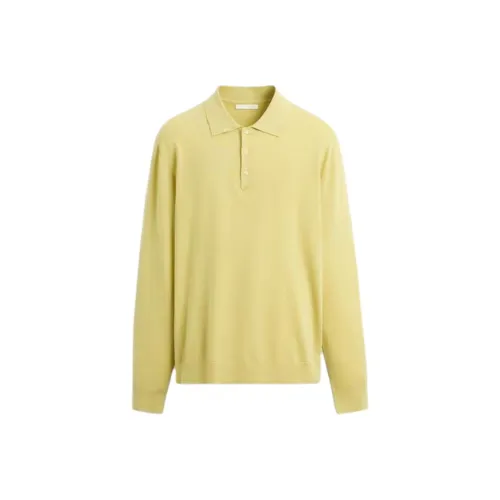 ZARA Light Lime Men's Polo Shirt ZARA Светлый Лайм Мужская Поло Рубашка