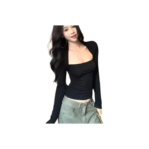 Puppytown Черные Женские T-рубашки