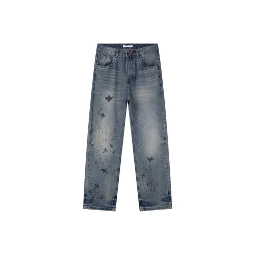 CHOCOOLATE XPB0447 Blue Unisex Jeans CHOCOOLATE XPB0447 Синий Унисекс Джинсы