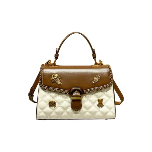 OUBOTE Корова Кожа Сумка Стандартная Женская Белая Черная