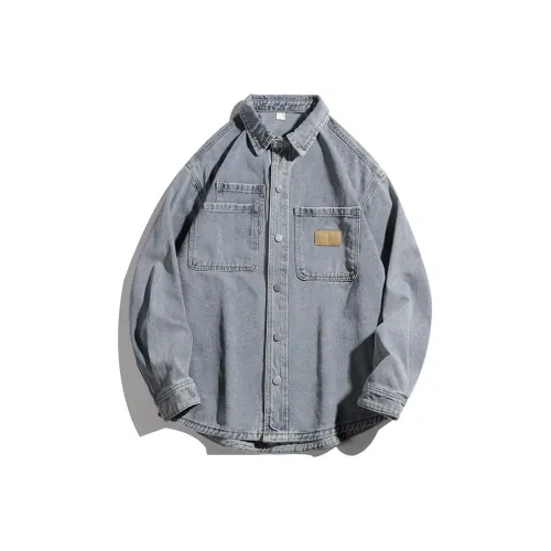 PLQV Синий Мужская Рубашка