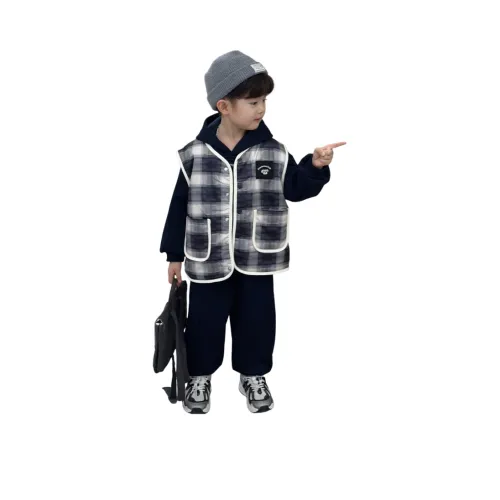 YUGUOGUO Темно-синий THREE Штука Набор Дошкольная Повседневная Спортивная Одежда