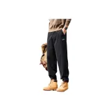 Черный (с флисовой подкладкой и утепленный)