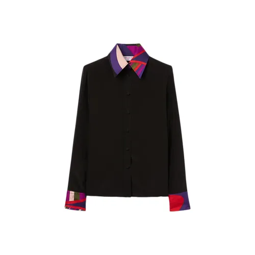 EMILIO PUCCI Черные Женские Рубашки