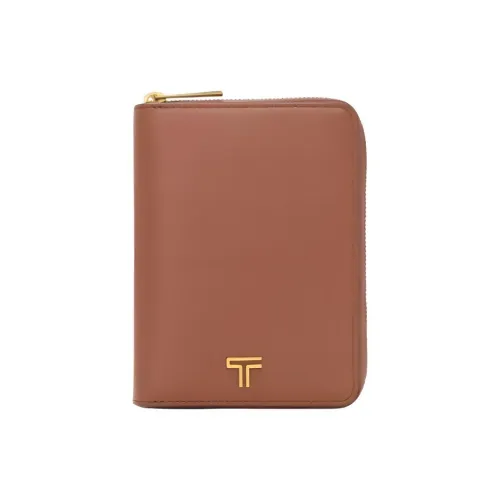 TUMI Кожа Паспортный Холдер Унисекс Золотисто-коричневый