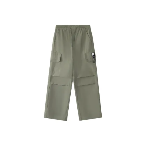 FILA FUSION Карго Брюки Женские Зеленый Хаки