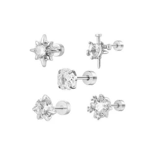 JianKai Титановые Стальные Серьги-гвоздики Унисекс