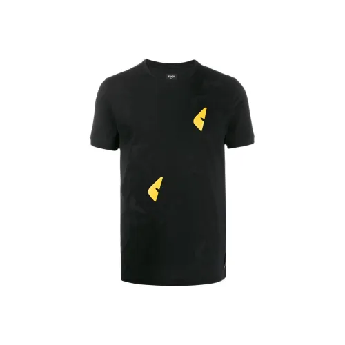 Fendi Черные Мужские T-Рубашки