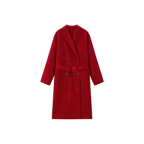 PEACEBIRD Red Women's Coat PEACEBIRD Красный Женское Пальто