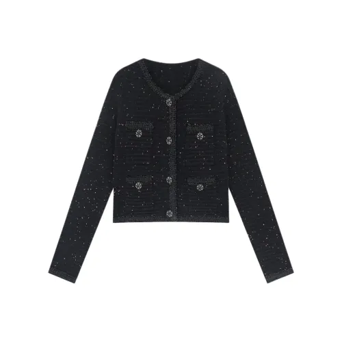 AMANDACOCO Длинный рукав трикотажная ткань кардиган женский