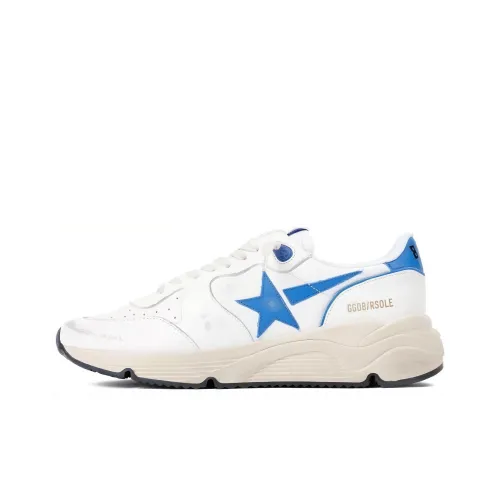 Golden Goose Running Sole Low Топ Повседневная обувь Мужская Белый Синий