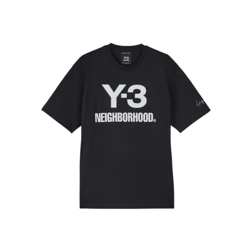 Y 3 x Neighborhood Co Бренд T-Рубашка Унисекс