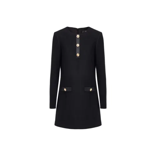 KARL LAGERFELD FW25 Длинное платье с длинными рукавами женское