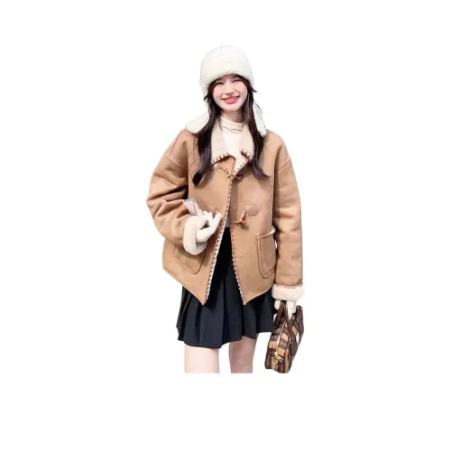 Si Bei'er Кожа Куртка Женская