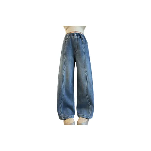 Yunpo Синие джинсы с флисовой подкладкой для школьников