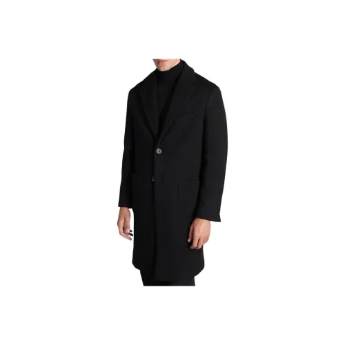 Barena Черное Мужское Пальто