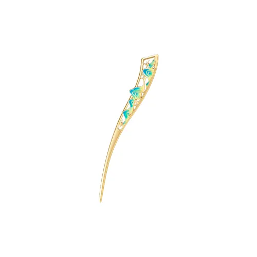 NUANTONG Шпильки для волос с покрытием из цинкового сплава и золота женские