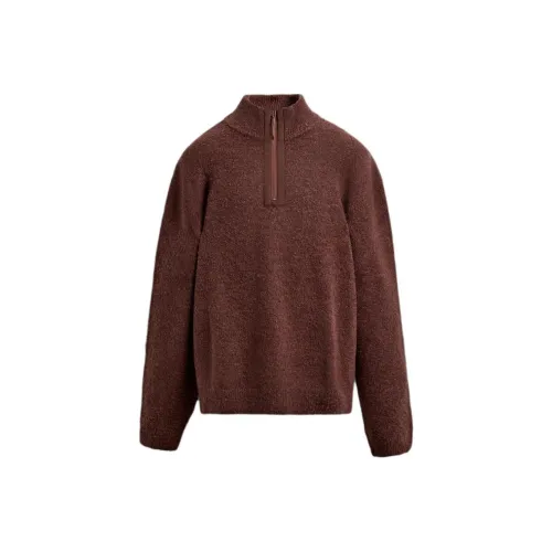 ZARA Кирпично-красный Мужской Трикотаж