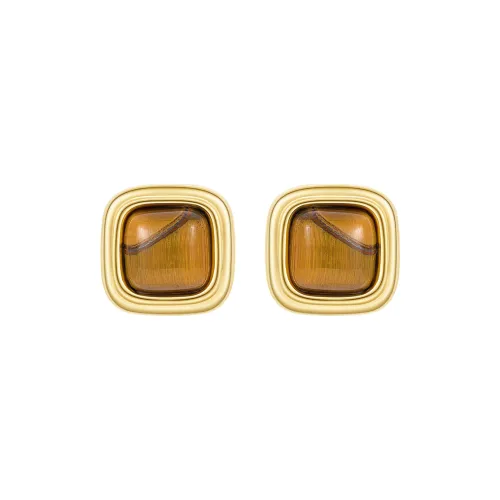 MCK Copper Alloy Stud Earrings Women's MCK Медный сплав Серьги-гвоздики Женские
