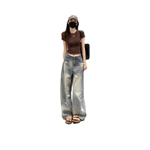 NVRFRGT Vintage Light Unisex Jeans NVRFRGT Винтажный Светлый Унисекс Джинсы