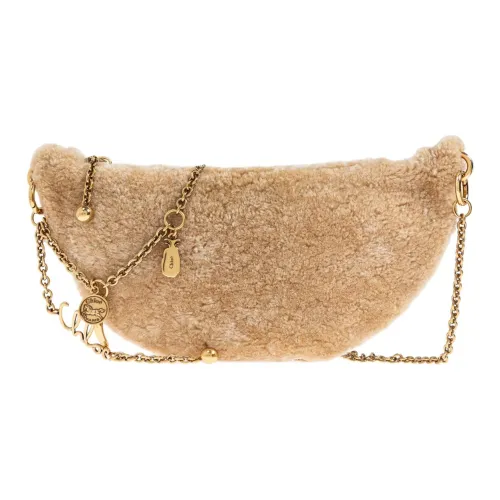 Chloe Lambskin Сумка через плечо Маленькая Женская Бежевая