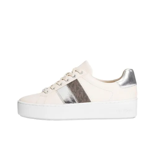 MICHAEL KORS Низкие кроссовки для скейтбординга женские Бежевые Серебряные