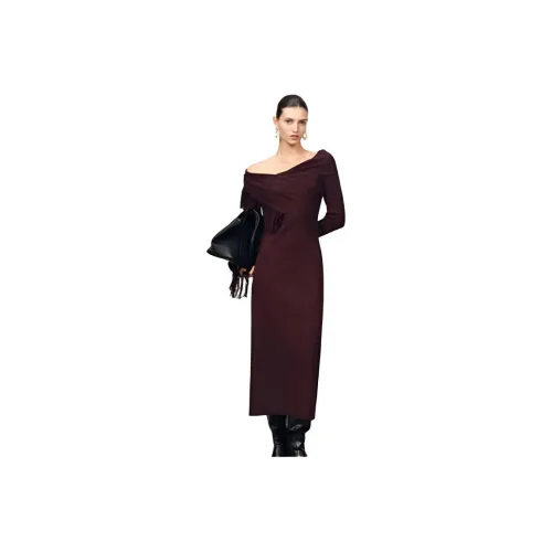 Fabrique Длинное платье с длинными рукавами женское