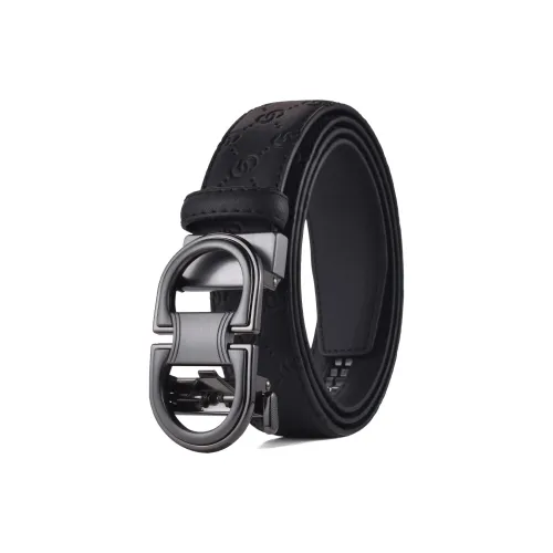 BISON DENIM Ремни из спилок коровьей кожи Мужской 3,5 см