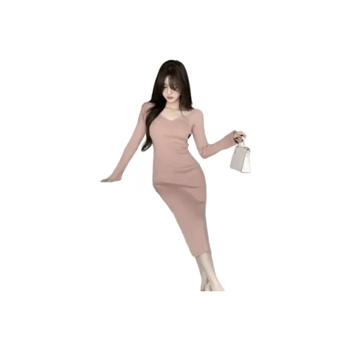 VINMUK Длинное платье с длинными рукавами женское