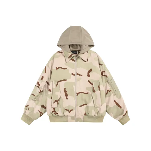 MAOQIAOYI Камуфляж Унисекс Пуховики