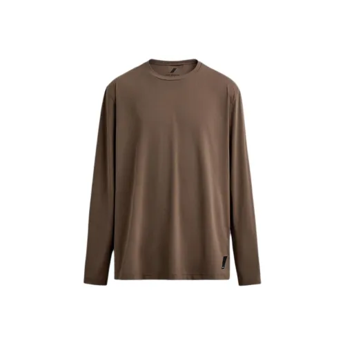 ZARA Коричневый Мужской T-рубашки