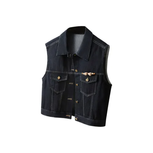 Cypress House Темно-синие женские жилеты