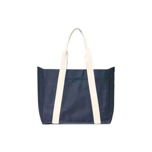 UNIQLO Хлопок Плечо Сумка Унисекс Темно-синий