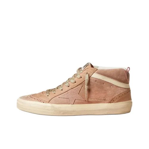 Golden Goose Mid Star High Топ Скейтборд Кроссовки Женские Розовые