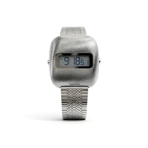 SUPEROKAZ Кварцевый механизм стальной ремешок унисекс серебристый циферблат