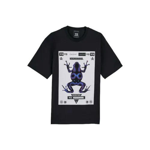 Y 3 x Neighborhood Co Бренд T-Рубашка Унисекс