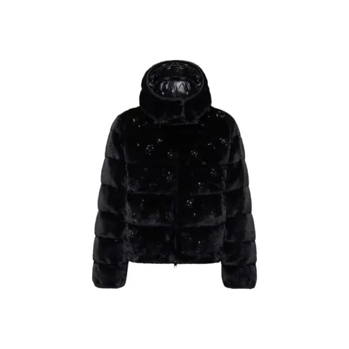 Moncler Andronne Sequin Вышитый С капюшоном Короткий Пуховик Пуховая Куртка Женская