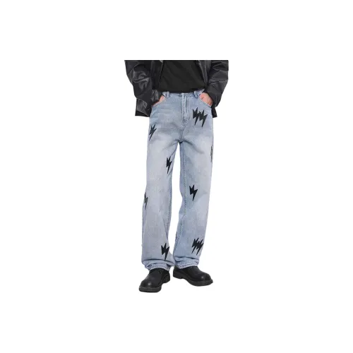 MGDOHOME Синий Унисекс Джинсы