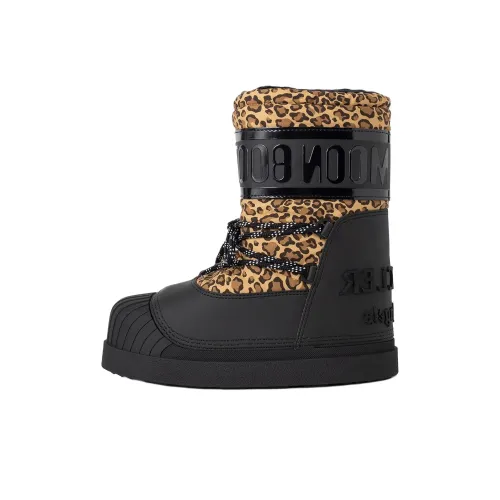 Moncler Ботильоны Женские с леопардовым принтом