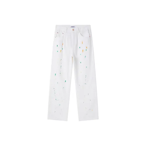 CHOCOOLATE XPB0427 Белый Унисекс Джинсы