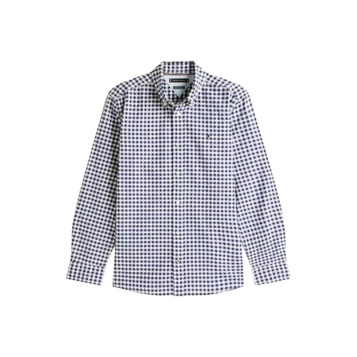 Tommy Hilfiger Черная Клетка Унисекс Рубашки