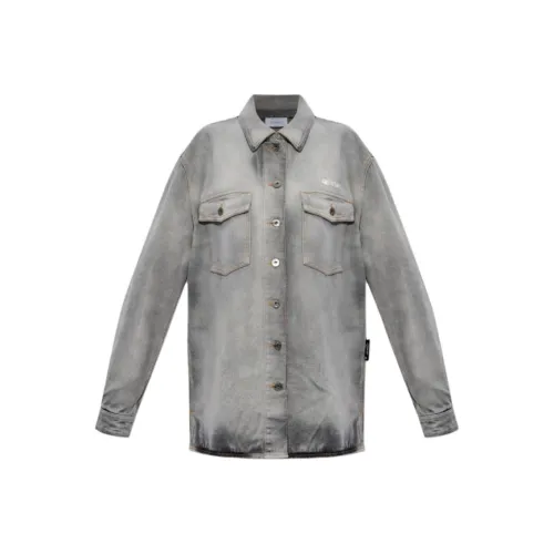 Off Белый Серый Женские Рубашки